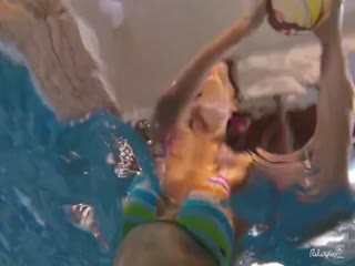 Exclusive underwater sex with cute German girl Denise Sky